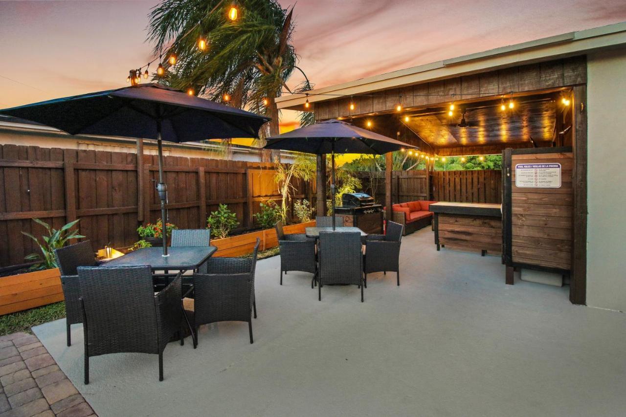 Private Heated Pool Oasis Pet-Friendly Retreat Short Or Long Stays Sleeps 2-8 Ppl Pompano Beach Luaran gambar