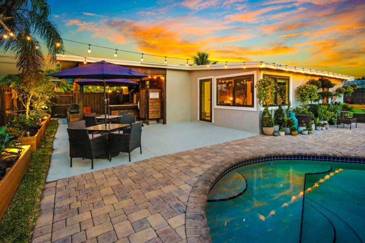 Private Heated Pool Oasis Pet-Friendly Retreat Short Or Long Stays Sleeps 2-8 Ppl Pompano Beach Luaran gambar
